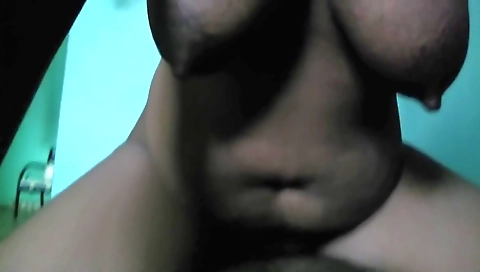 Indian babe in homemade big boobs video of her taking care