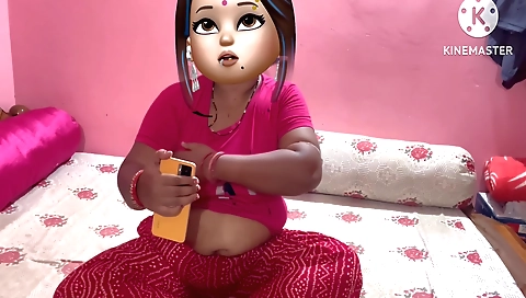 Indian slut in colorful stockings gets fucked by the guy