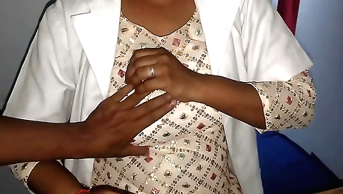 Indian doctor fucks in his back and face in amateur porn