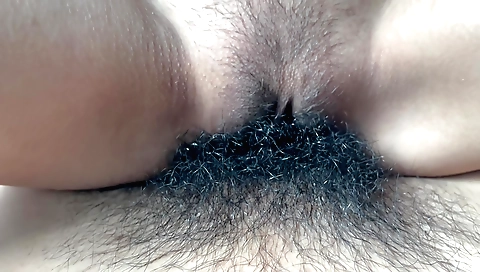 Busty Indian girl with hairy pussy in pov sex video