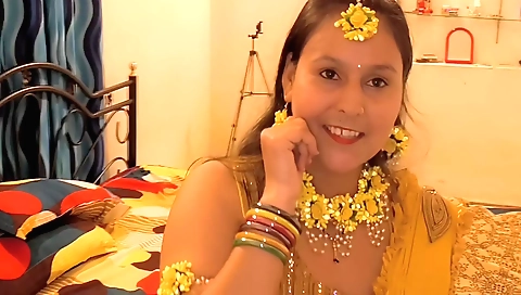 Indian amateur porn video with a sexy brunette in the bathroom