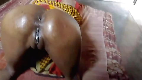 Indian teen in a red dress getting fucked by her lover