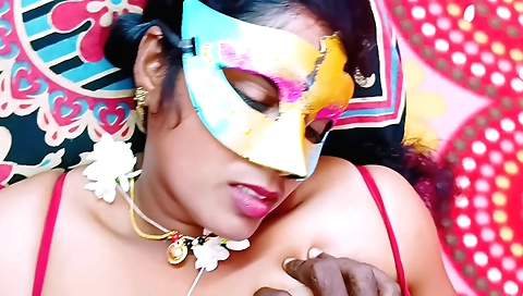 Stepdaughter talks in hindi with stepfather in hairy porn