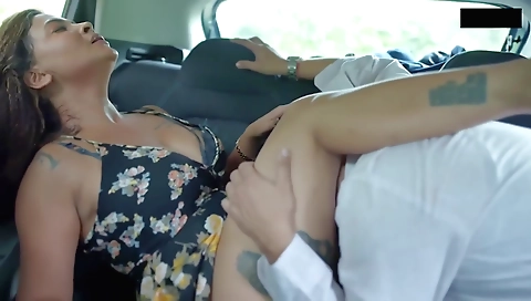 Curly girl in sexy lingerie in sexy indian porn clip