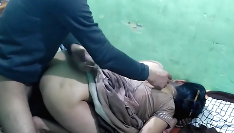 Big butt amateur brunette with huge tits gets fucked hard