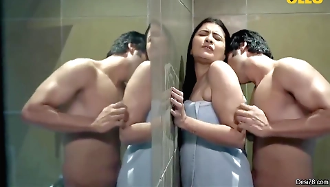 Busty brunette gets fucked by her step daughters boyfriend