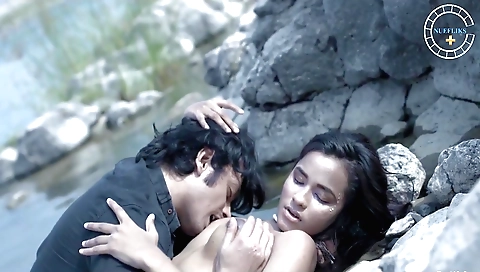 Mermaid with a mermaid costume enjoys being fucked in a shower