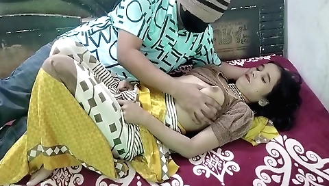 Busty brunette girl gets naked and shows how to fuck