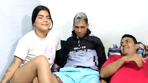 Indian hottie gets fucked in her mouth and pussy by her stepbrothers