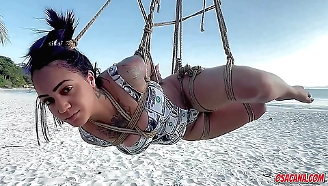 Indian girl with a huge body plays with a big dildo