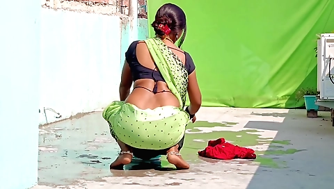 Indian teen 18+ gets caught in the kitchen with aunts husband