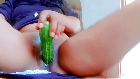 Sexy asian teen masturbates in front of the camera