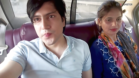 Brunette babe enjoys some exciting fucking in the car