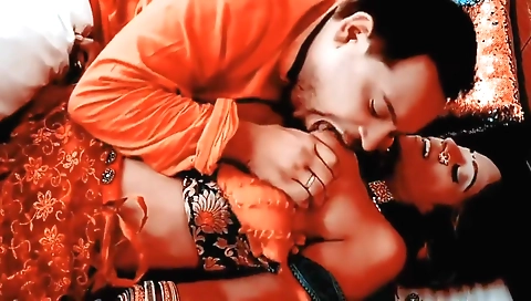 Big-titted brunette selling her body in front of the camera