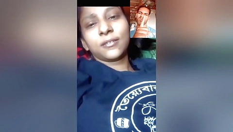 Petite brunette teen 18+ pussy peeking out from behind