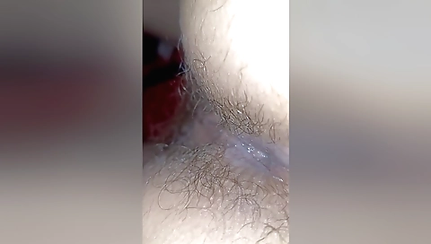 Creampie of Indian hairy pussy after sharing with big dick