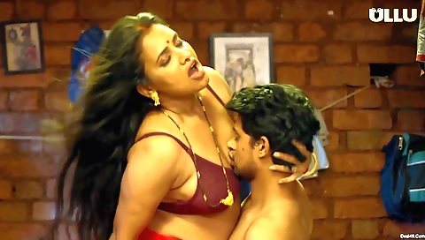 Big-titted brunette with big tits fucked on camera