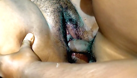 Indian teen gets her hairy pussy fucked by the stepson