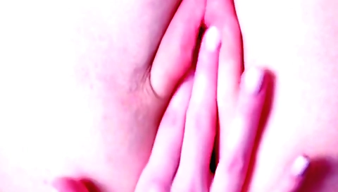 Slutty naked girl in a yellow dress masturbates in bedroom