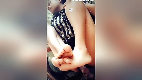 Indian teen gets her feet really hot in a fetish porn vid