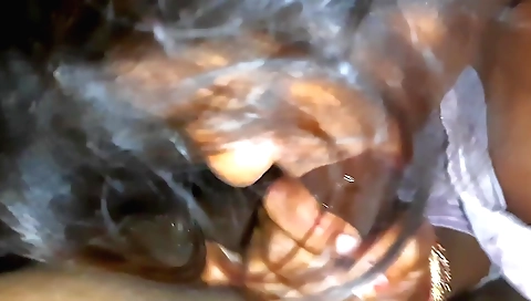 Indian girl gets her hairy pussy fucked in her mouth