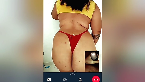 Amateur indian chick riding on the sofa on the couch