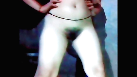 Hairy Indian brunette enjoys a solo masturbation session