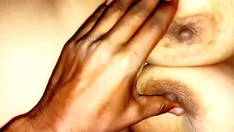 Sexy wife in lingerie and big tits in amateur pov video