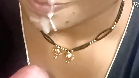 Indian teen faces her boyfriend's hard cock in the POV clip