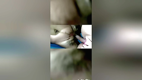 Indian woman masturbating and then taking the dick