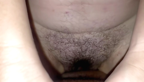 Indian amateur hussy with hairy bush sucks my dick