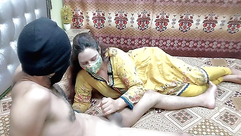 Indian teen with big boobs sucks and fucks a deepthroat cock