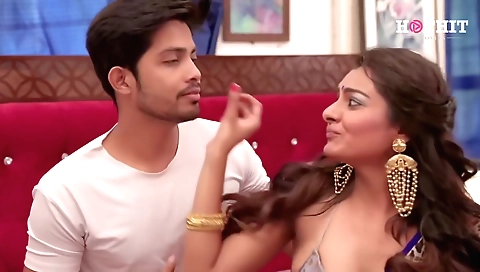 Horny brunette milf with a tattooed face and long legs