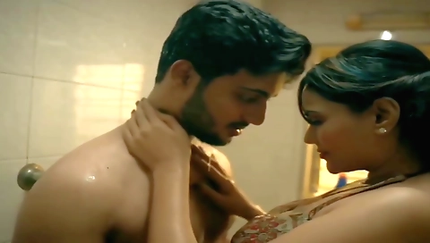 Busty indian hottie in her favorite bedroom and playing with her body