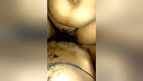 Indian brunette gets her hairy pussy pounded by her lover