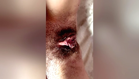 Indian babe naked with cum after sex in her bedroom