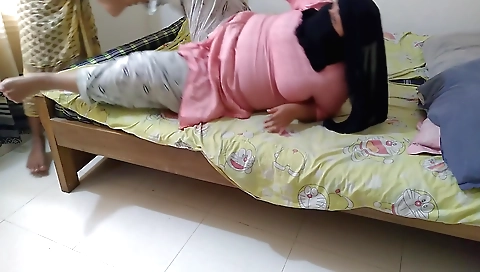 Indian teacher with big tits and ass punished with a cock