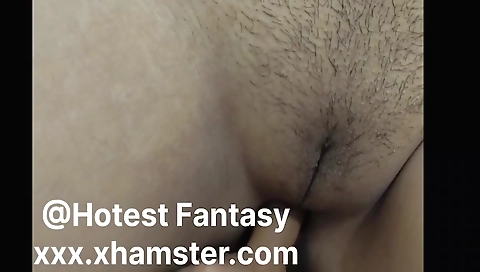 Indian girl shows off her hairy pussy with blowjob