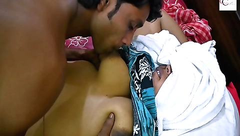 Indian mistress fucked by a guy while the maid worked