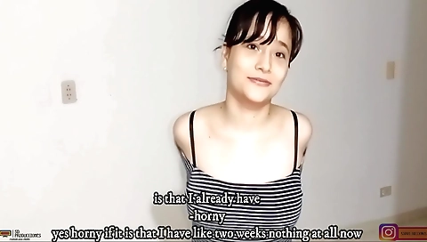 Brunette stepsister wants to make me a foot fetish