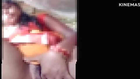 Indian girl fingered in the rural village by a guy