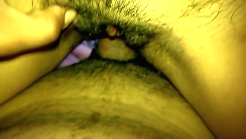 hairy brunette 18+ gets fingered and penetrated at the end