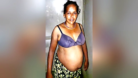 Indian video filmed in amateur style of a brunette with a body