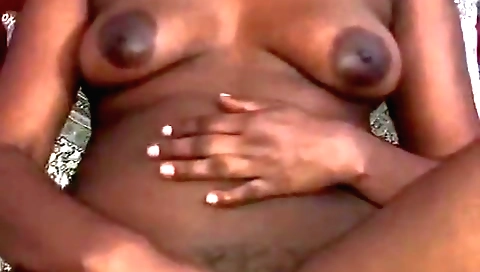 Hot amateur brunette fingering herself in the webcam