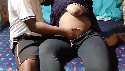 Amateur brunette gets fucked in the bedroom by hubby