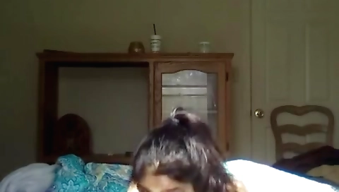 Indian woman is eating up the black dick of her lover