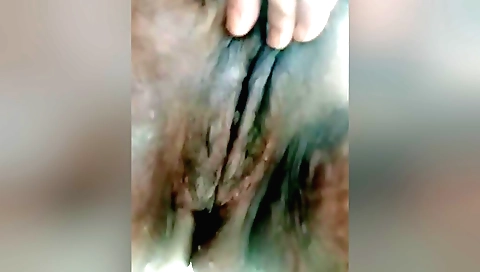 Big ass amateur milf masturbating by fingering herself