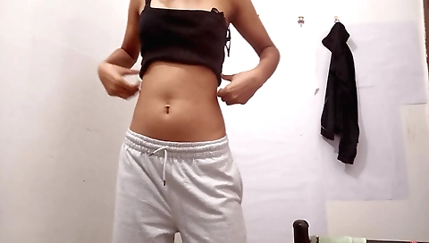 Horny brunette teen is getting her pussy licked by a guy