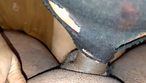 College teacher gets a load of fat on her hairy pussy