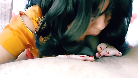 Brunette amateur milf with a beautiful body loves herself